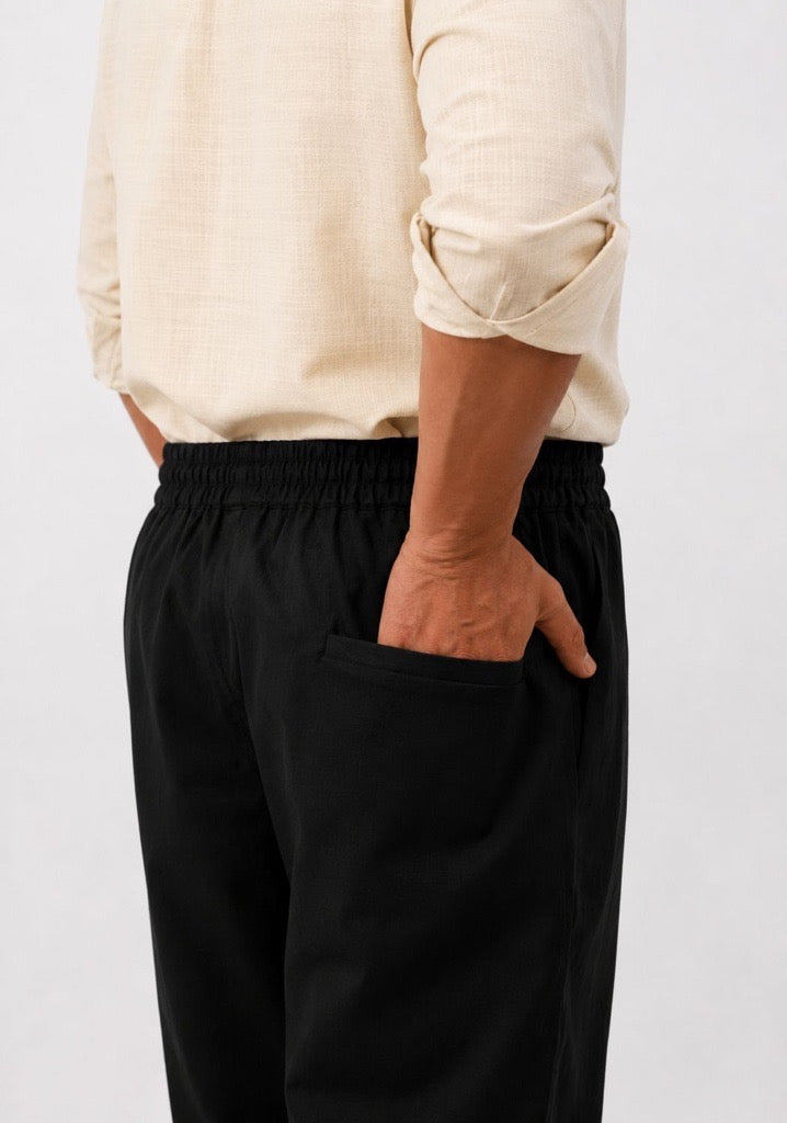 Onyx Linen Pants