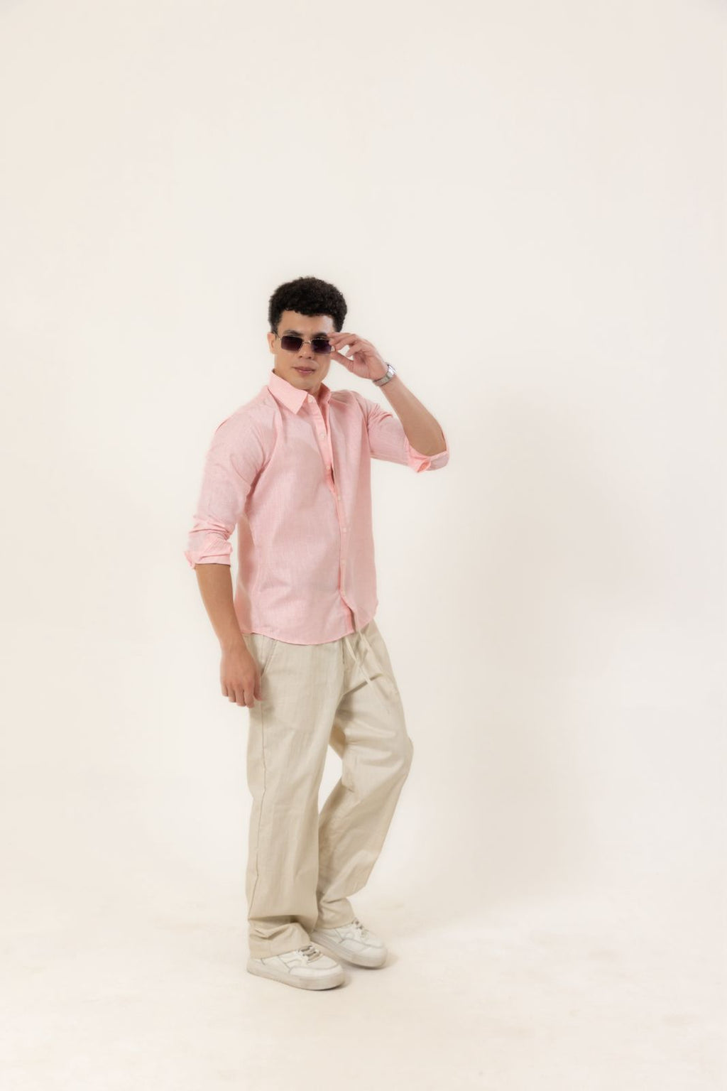 Rosé Linen Shirt