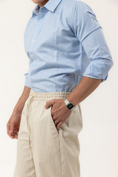 Ivory Linen Pants