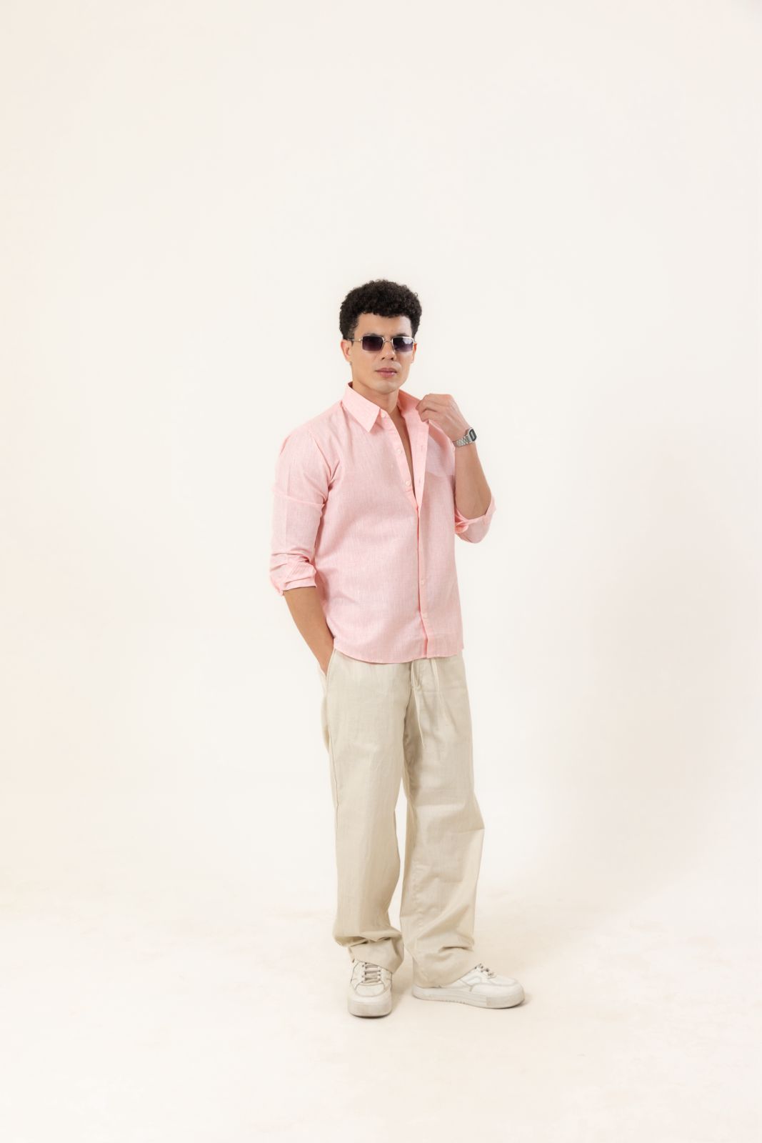 IVORY LINEN PANTS