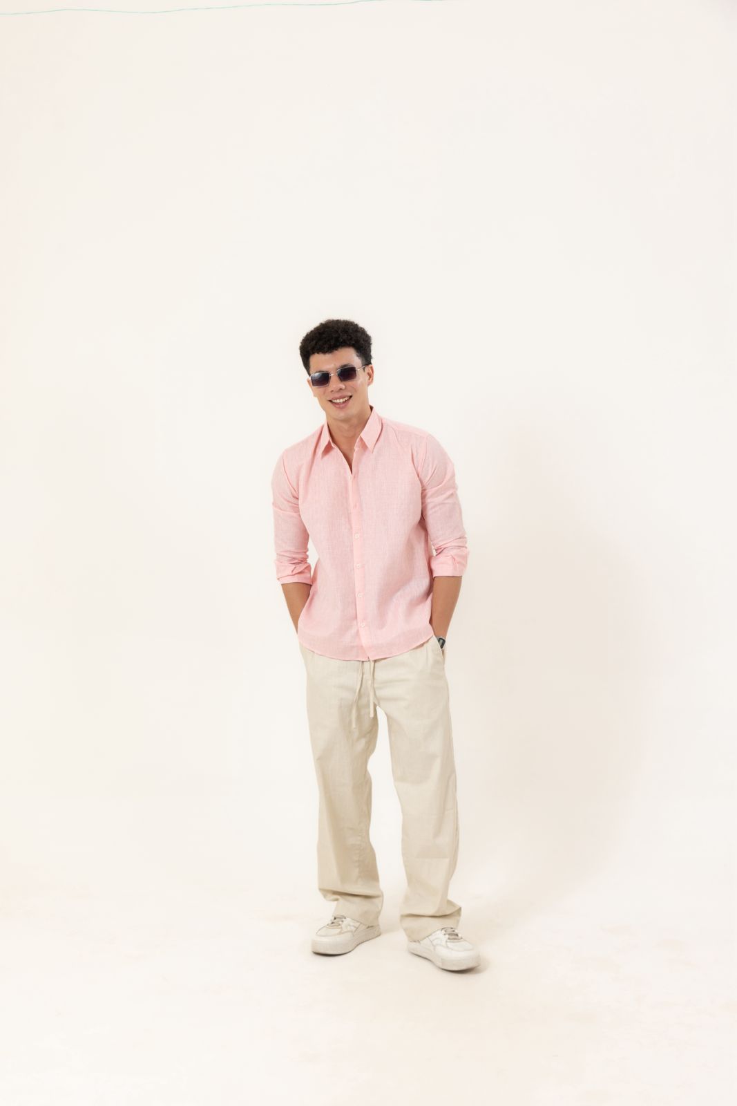 Rosé Linen Shirt